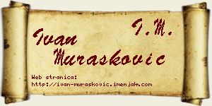 Ivan Murašković vizit kartica